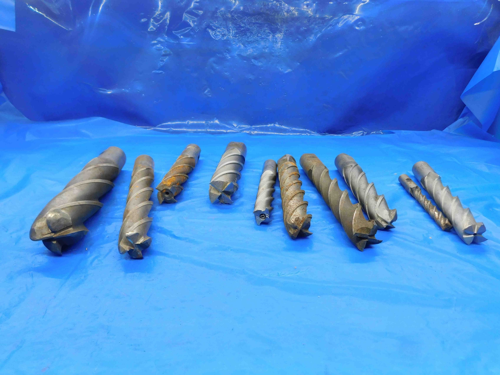 10PCS HSS SQUARE & CORNER RADIUS END MILLS VARIOUS SIZES FROM 13/32 1