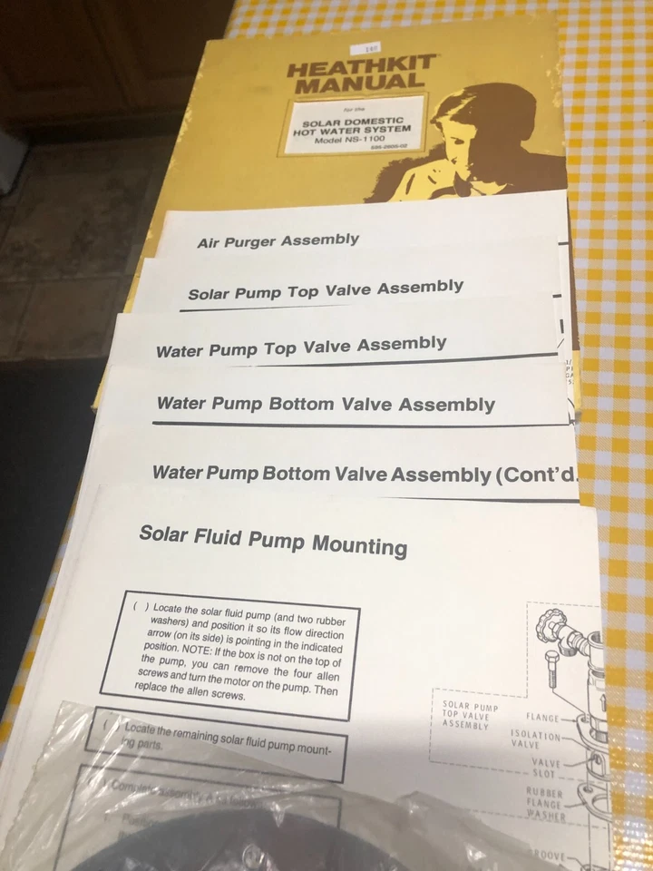 MUY RARO SISTEMA SOLAR DE AGUA CALIENTE SANITARIA Heathkit Modelo NS-1100 + Extras LEER Foto 3 de 4