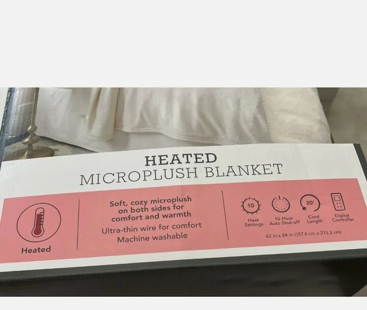 Threshold Electric Heated Microplush Bed Blanket Twin 10Heats-Digital  Controller | eBay