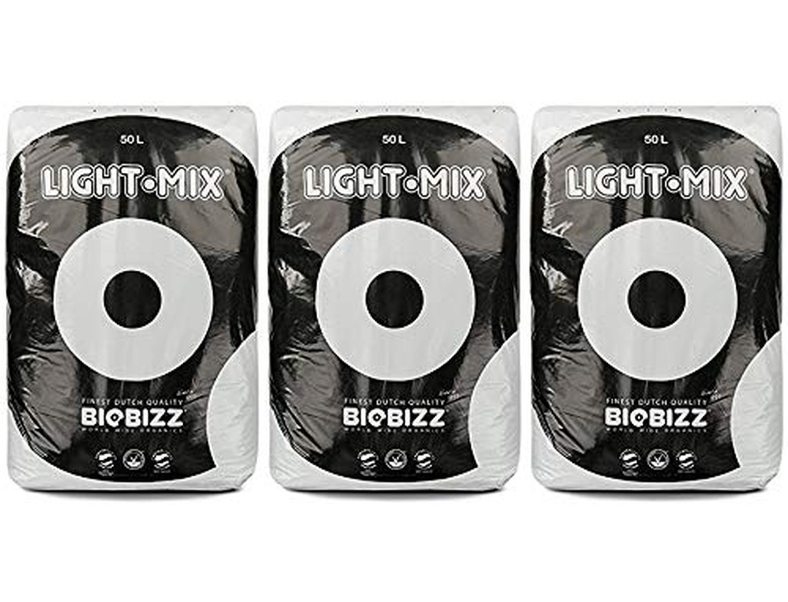 BioBizz BBLM50L 50-Liter BioBizz Light-Mix Substrates Bag (3-(Pack))