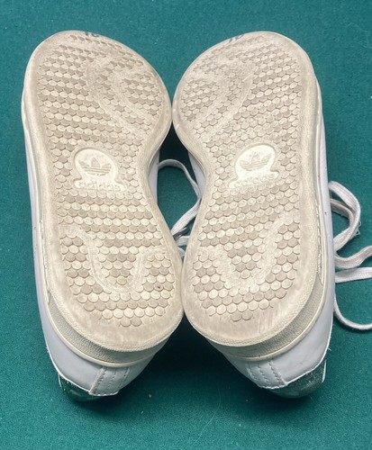 Adidas Stan Smith Girls Shoes Size 5 White w/ Green & Glitter Model# APE 779001 - Picture 5 of 7