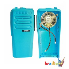 Blue New Refurbish Front Housing Cover Case for CP200D Radio With Speaker
