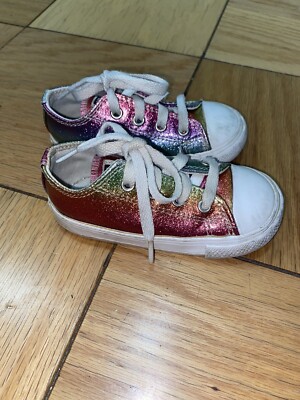 Converse Low Rainbow Multicolor Sneakers Toddler 6- 765791C