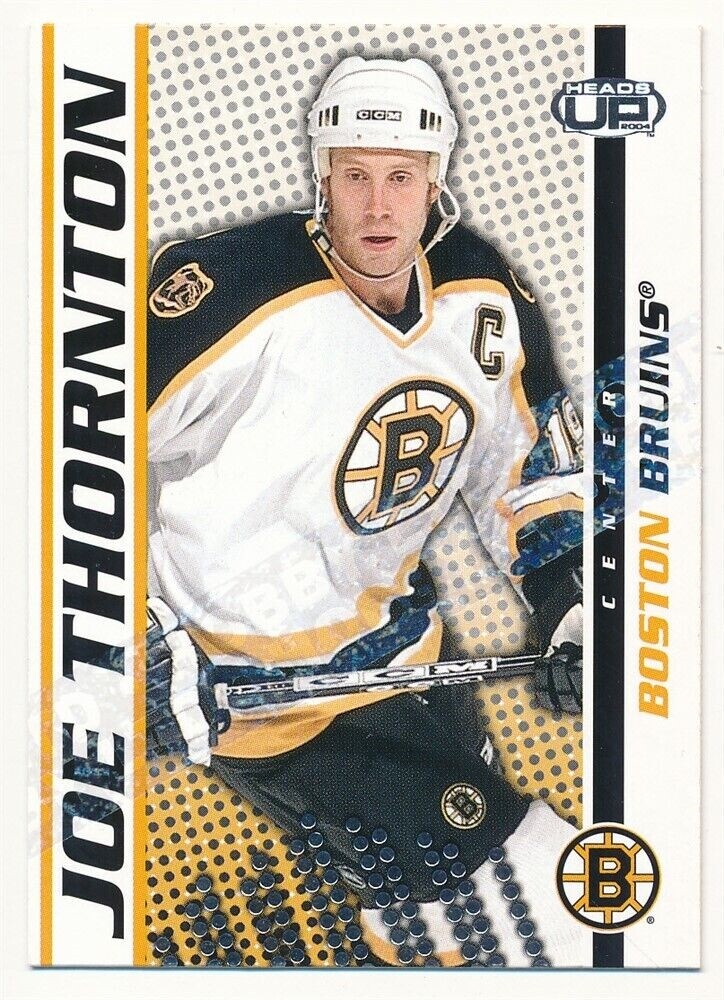 JOE THORNTON 2003/04 PACIFIC HEADS UP #10 HOBBY LTD BRUINS RARE SP #250/299