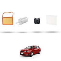 Hoffcar Set Service - 4 Filter FüR Seat Ibiza Iv 1.0 55Kw Von 2015