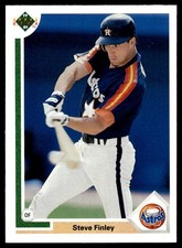 1991 UPPER DECK BASEBALL CARD STEVE FINLEY #794 HOUSTON ASTROS 6736