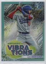 2022 Bowman Virtuosic Vibrations Aqua Refractor /125 Luis Rodriguez #VV-15 0yj0