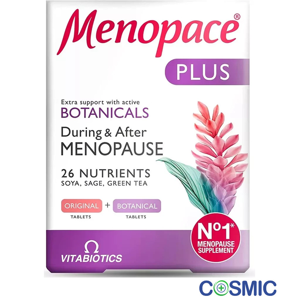 Vitabiotics Menopace Plus Botanicals - 56 Tablets Support with Sage