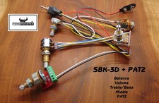 TONE MONSTER SBK-3D  PAT2 Bass Guitar Preamp Balance Volume Treble/Bass Middle