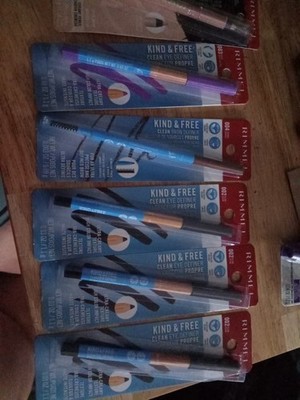 5 × Rimmel Kind & Free Eyeliner 0.03 Oz 3x #002, 003, 004