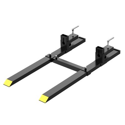 900kg Klemm-Palettengabel 109cm Verstellbarer Stabilisierungsstange Für Traktor