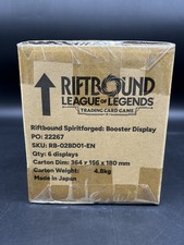 Riftbound League Of Legends TCG Spiritforged Booster Box Display Case SEALED