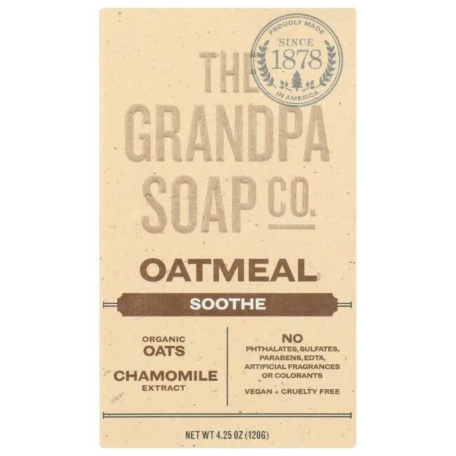 Овсяное мыло Grandpa Soap Co., 4,25 унции (S)