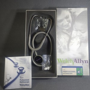 Welch Allyn Adult Professional Stethoscope Gray Tubing 5079-136 Tycos