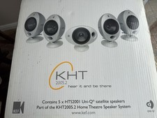 KEF 5 X HTS 200 Uni-Q Satellite Speakers Part Of KHT2005.2 Home Theatre System