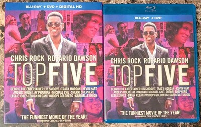 Top 5 Five (Blu-ray + DVD, 2014, 2-Disc Set w Slipcover) Chris Rock, Kevin Hart