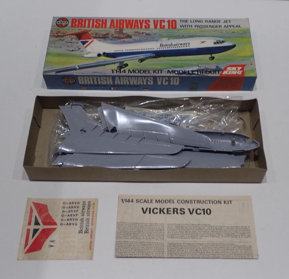 AIRFIX AEREO BRITISH AIRWAYS VC 10 KIT DA MONTARE IN PLASTICA SCALA 1:144 (SZ) - Immagine 2 di 2