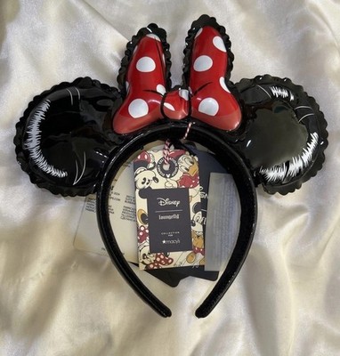 RARE NEW TAG MACYS X LOUNGEFLY 1ST EDITION PARADE MINNIE MOUSE BALLOON EARS
