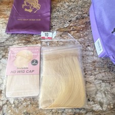 100% Virgin Human Hair Extension Straight Texture Blond 10in Women Virgin Hair