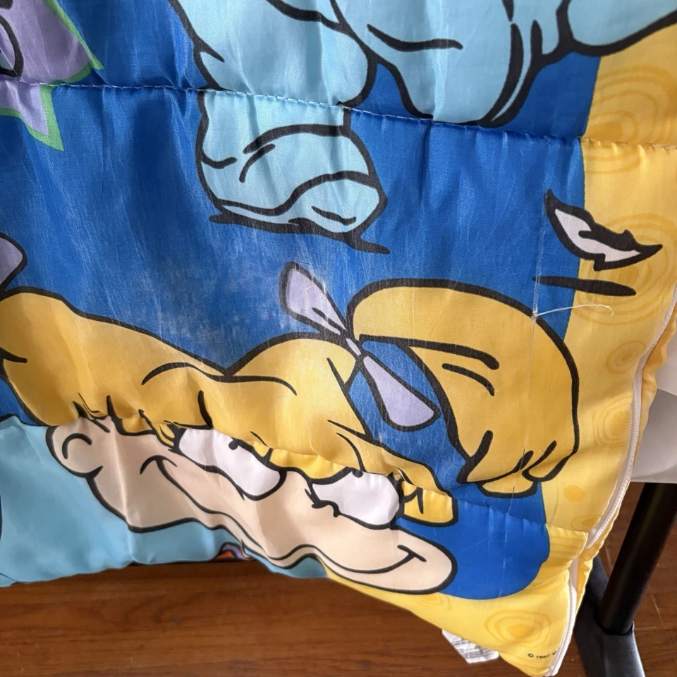 Saco de dormir vintage 1997 Nickelodeon RUGRATS Viacom Tommy Chuckie Angelica - Imagem 2 de 4