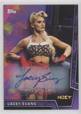 2018 Topps WWE Women's Division Purple Auto 81/99 Lacey Evans #40 Auto 08j3