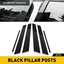 For Civic Sedan Honda 2006-2011 Post Carbon Pillar Fiber Accessories Door Trim For Civic Sedan Honda 2006-2011 Post Carbon Pillar Fiber Accessories Door Trim