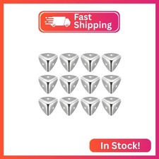 uxcell Metal Box Corner Protectors Edge Guard Protector 25 x 25 x 25mm Silver To