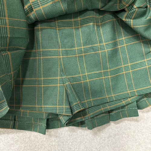 Mini Skort Preppy Heritage Preppy Heritage Verde Plisado a Cuadros Inglés de Fábrica Pequeña Nueva con Etiquetas - Imagen 5 de 10