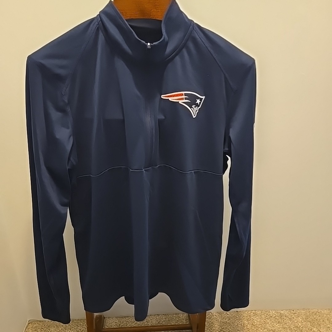 SACAI X NIKE Nike New England Patriots 1 4 Zip Giacca Uomo Small Blu NFL Manica Lunga Large