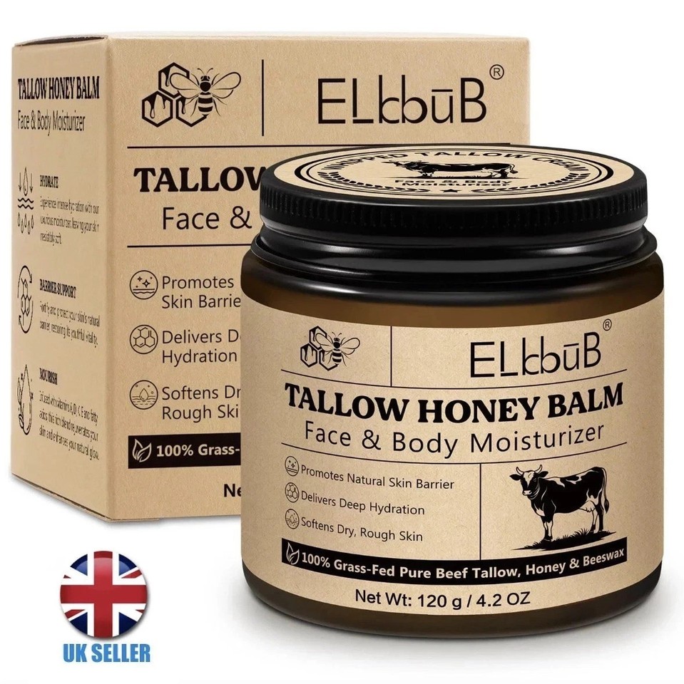 Whipped Beef Tallow Skin Care Tallow & Honey Balm Grass-Fed Tallow ...