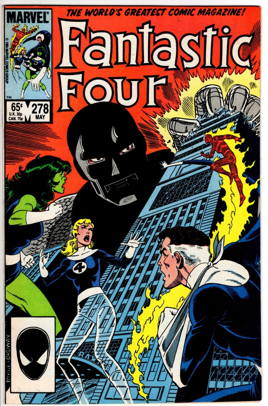 FANTASTIC FOUR #278 (1985): KEY- Origin of Doctor Doom: VF-