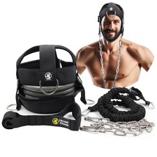 Multifunctional Neck Head Harness Weight Lifting Training with Resistance Ban...
