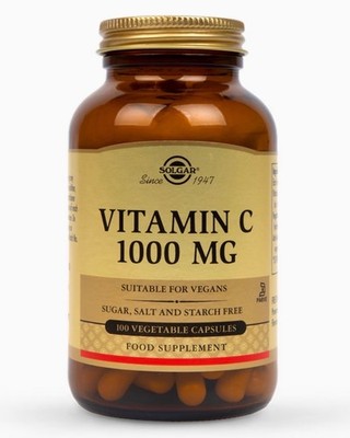 Solgar Vitamin C 1000 mg - 100 pflanzliche Kapseln - EXP: 09/2028