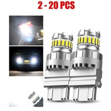 3156 3157 Led Reverse 6000k Backup Light White Bulbs 2400lm Super Bright 2-20pcs