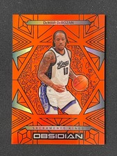 Demar Derozan 2024-25 Panini Obsidian Base Electric Etch Orange Flood /125 #112