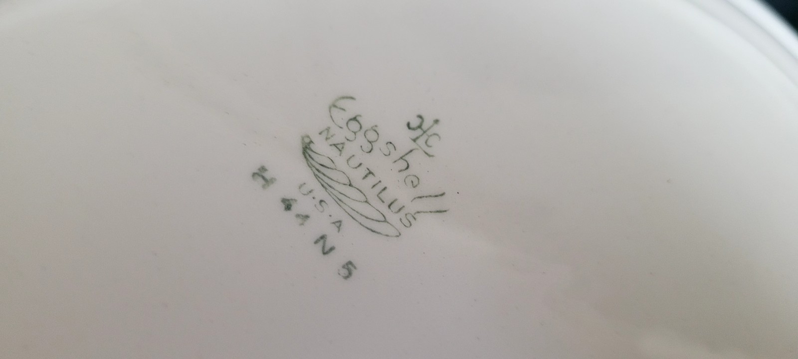 Oval Platter & Serving Dish Homer Laughlin Eggshell Nautilus Wht Gold Trim 1944