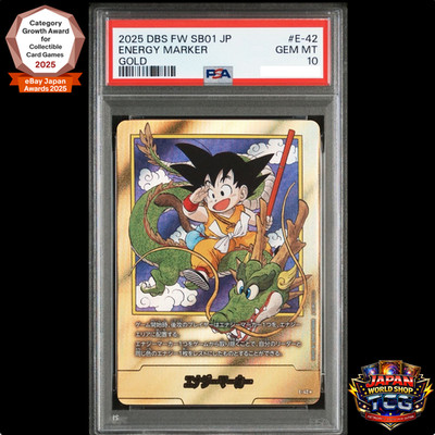 PSA 10 Energy Marker E-42 Gold Manga Booster 01 Dragon Ball Fusion