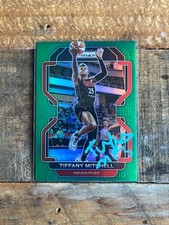 2022 Panini Prizm WNBA #96 Tiffany Mitchell IP Autograph Signed Fever Green