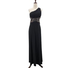 Blondie Nites by Stacy Sklar Juniors 5 Dress Maxi One Shoulder Beaded Gown Prom