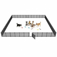 Thickened Dog Fence Durable  Sturdy Outdoor Yard Fence, 32" Height 48 Panels