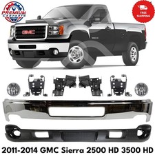 Front Bumper Chrome Brackets Kit For 2011-2014 Gmc Sierra 2500 Hd 3500 Hd Front Bumper Chrome Brackets Kit For 2011-2014 Gmc Sierra 2500 Hd 3500 Hd