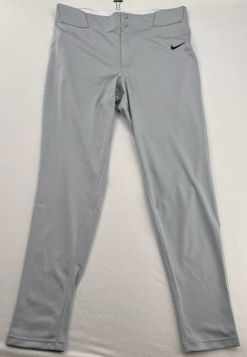 Teamwork Adult Baseball Pants Grey w/Black Pipe X-Large Open