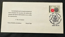 CM) 1963. ARGENTINA. GEARS. FDC. INDUSTRIAL UNION. XF