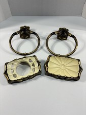 VTG Amerock Carriage House 4 Piece Lot 2 Towel Holders Soap Dish Toothbrush MCM
