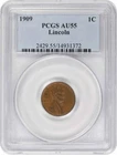 1909 Lincoln Cent AU55 PCGS