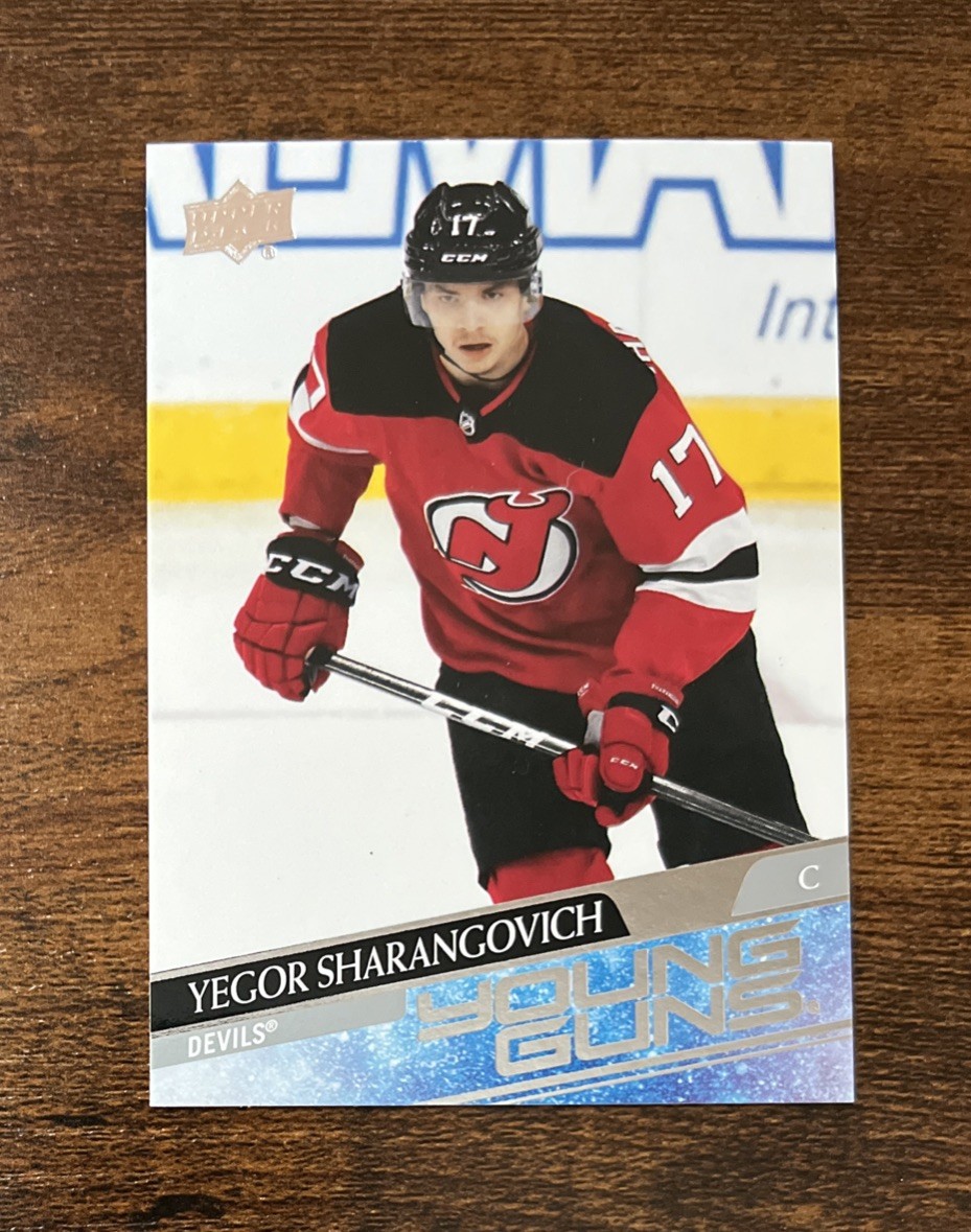 2020-21 Upper Deck Young Guns Rookie #489 Yegor Sharangovich Devils  Flames RC