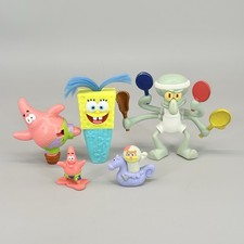 Viacom Burger King Vintage Bob Esponja Pantalones Cuadrados Lote Figuras Patrick Calamardo