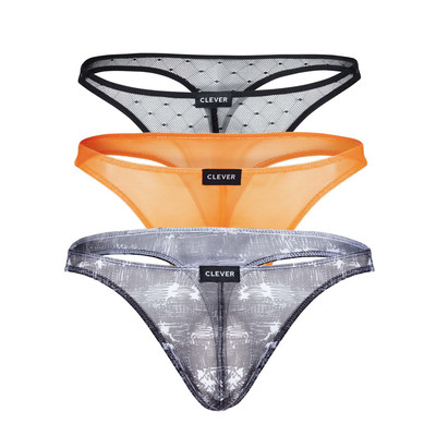 Mens Underwear: Clever 100008 3PK Autralian Latin Thongs