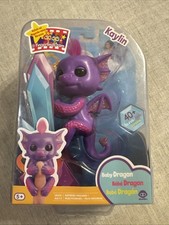 Fingerlings Kaylin Interactive Baby Dragon WowWee Action Figure Purple Glitter