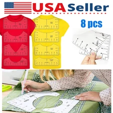 Tshirt Ruler Guide for Vinyl Alignment T Shirt Rulers to Center Designs Pocket